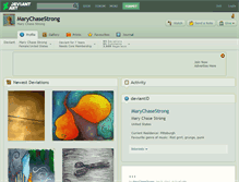 Tablet Screenshot of marychasestrong.deviantart.com