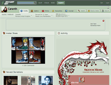 Tablet Screenshot of caranth.deviantart.com