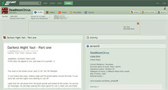 Desktop Screenshot of deadmooncircus.deviantart.com