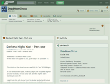 Tablet Screenshot of deadmooncircus.deviantart.com