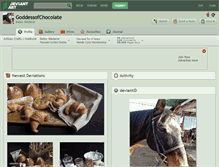 Tablet Screenshot of goddessofchocolate.deviantart.com