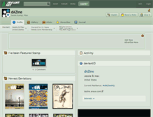 Tablet Screenshot of dazine.deviantart.com