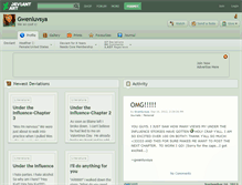 Tablet Screenshot of gwenluvsya.deviantart.com