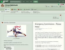 Tablet Screenshot of crimsonnightshade.deviantart.com
