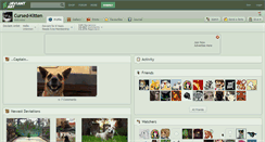 Desktop Screenshot of cursed-kitten.deviantart.com