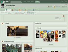 Tablet Screenshot of cursed-kitten.deviantart.com