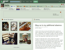 Tablet Screenshot of marblz.deviantart.com