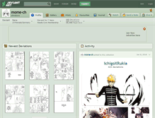 Tablet Screenshot of mome-ch.deviantart.com