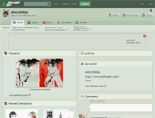 Tablet Screenshot of eno-shima.deviantart.com