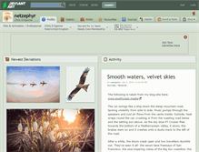 Tablet Screenshot of netzephyr.deviantart.com