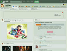 Tablet Screenshot of clefchan.deviantart.com