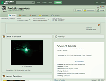 Tablet Screenshot of freddykrueger4eva.deviantart.com