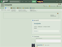 Tablet Screenshot of lovexjunkie.deviantart.com