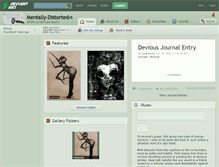 Tablet Screenshot of mentally-distorted.deviantart.com