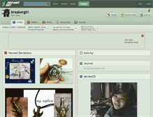 Tablet Screenshot of breakergirl.deviantart.com