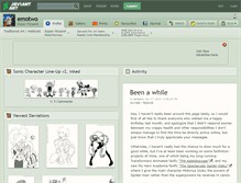 Tablet Screenshot of emotwo.deviantart.com