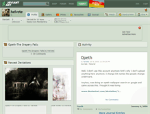 Tablet Screenshot of helvete.deviantart.com