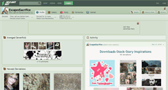 Desktop Screenshot of escapedsacrifice.deviantart.com