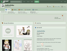 Tablet Screenshot of justinxgiriko.deviantart.com