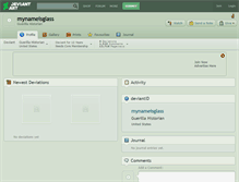 Tablet Screenshot of mynameisglass.deviantart.com