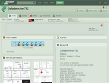 Tablet Screenshot of galladerochon732.deviantart.com