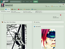 Tablet Screenshot of happyjolush.deviantart.com