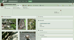 Desktop Screenshot of creativenature-stock.deviantart.com