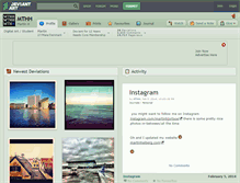 Tablet Screenshot of mthh.deviantart.com
