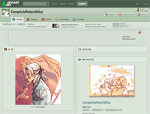 Tablet Screenshot of conspiciopotenstilus.deviantart.com