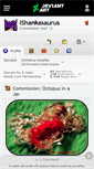 Mobile Screenshot of ishankasaurus.deviantart.com