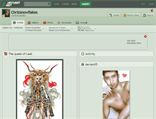 Tablet Screenshot of chrizsnowflakes.deviantart.com