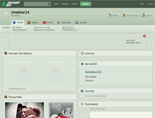 Tablet Screenshot of amateur24.deviantart.com