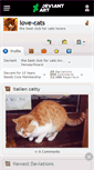 Mobile Screenshot of love-cats.deviantart.com