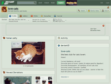 Tablet Screenshot of love-cats.deviantart.com