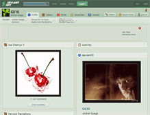 Tablet Screenshot of gx10.deviantart.com