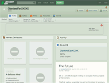 Tablet Screenshot of giantessfanxxxxx.deviantart.com