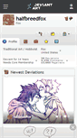 Mobile Screenshot of halfbreedfox.deviantart.com