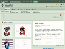 Tablet Screenshot of kittycat5678.deviantart.com
