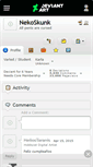 Mobile Screenshot of nekoskunk.deviantart.com