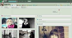 Desktop Screenshot of gingeralice.deviantart.com