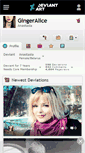 Mobile Screenshot of gingeralice.deviantart.com