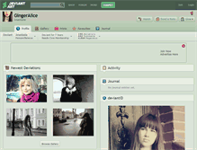 Tablet Screenshot of gingeralice.deviantart.com