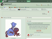 Tablet Screenshot of dragonmoon47.deviantart.com