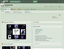 Tablet Screenshot of darkmoonzz.deviantart.com