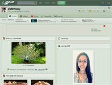 Tablet Screenshot of cutemussy.deviantart.com