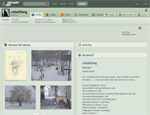 Tablet Screenshot of cobaltfang.deviantart.com