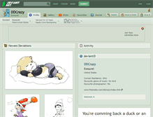 Tablet Screenshot of ddcrazy.deviantart.com