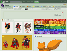 Tablet Screenshot of gomis.deviantart.com