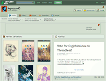 Tablet Screenshot of krymzon40.deviantart.com