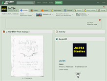 Tablet Screenshot of jm764.deviantart.com